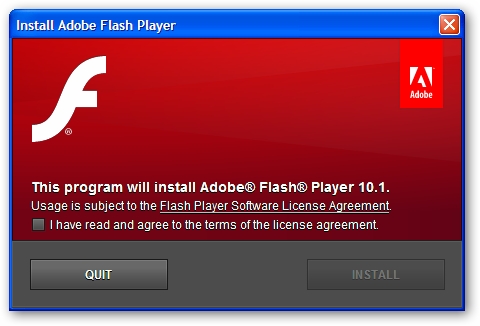 Adobe Flash Player 10.1 Installer