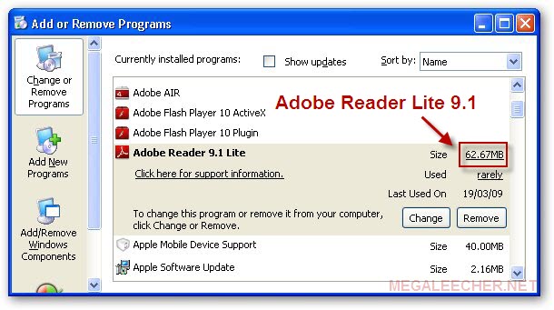 Adobe Reader Lite 9.1