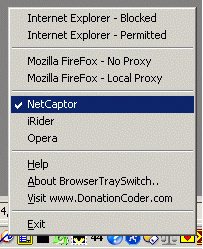 Browser Tray Switch