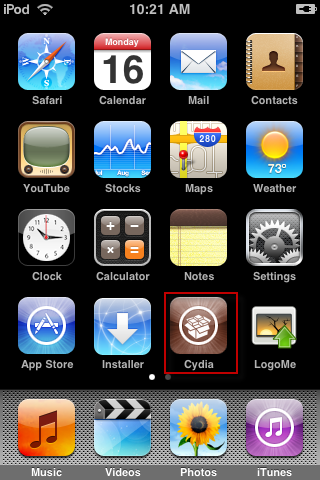 ipod touch 2g. Cydia On iPod Touch