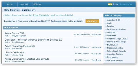 Download VTC Tutorials