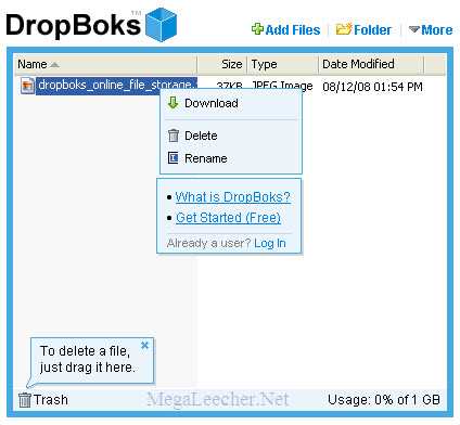 DropBoks - Simple, Free & Secure Online File Storage | Megaleecher.Net