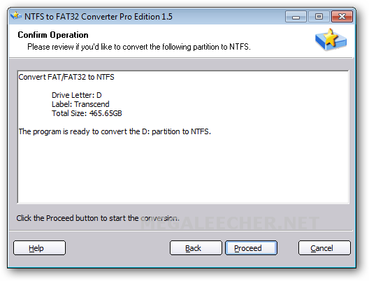 NTFS to FAT32 Converter