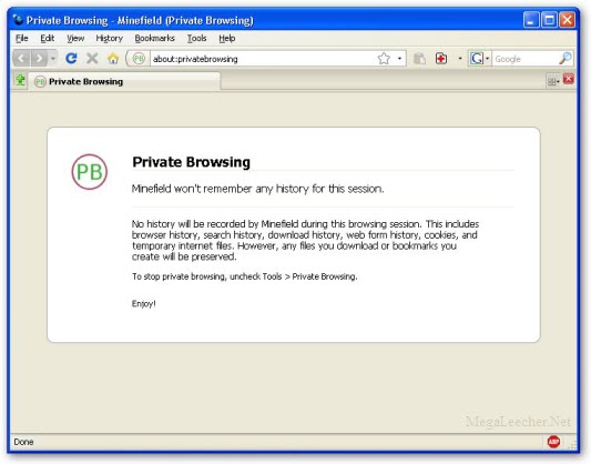 Firefox Private Mode