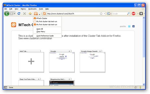 Firefox Tab Clusters