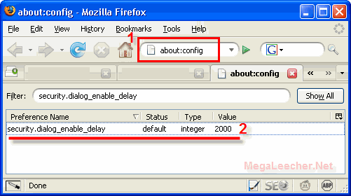 Firefox Delay Tweak