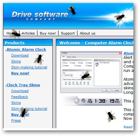 Computer Prank Flys On Desktop