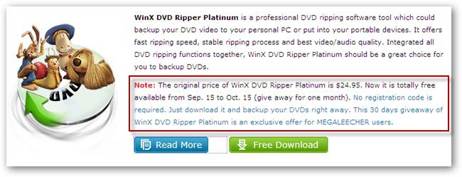 Winx DVD Ripper Free License Giveaway Promotion