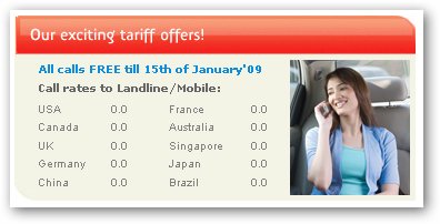 Zero Call Rates Worldover