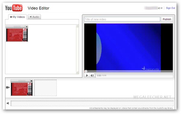 Free Online Video Editor By Youtube