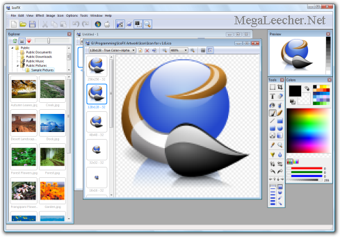 image editor icon. iCoFX Icon Editor Main Screen. ICoFX Features: