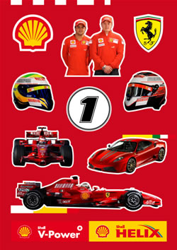 Formula One Stickers