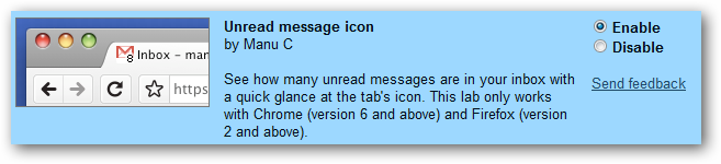 Gmail unread message count tweak