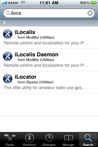 iLocalis In Cydia