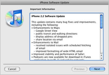 iPhone Firmware Update 2.2