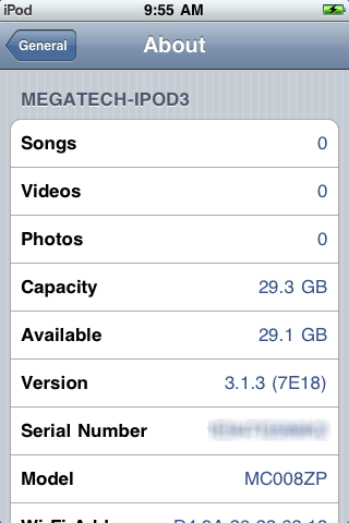  I tested in on an brand new iPod Touch 3rd Generation (IPT3) having 