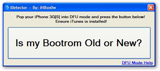 iPhone 3GS Bootrom Checker