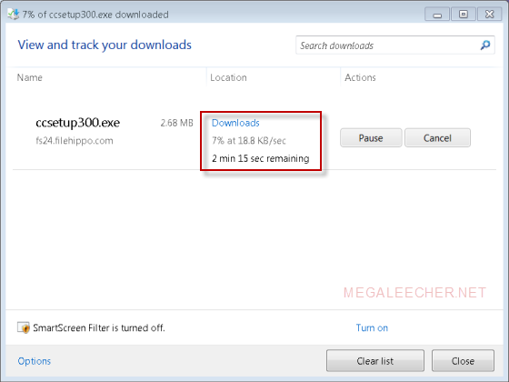 IE9 Updated Download Manager
