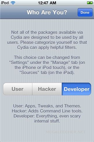 Cydia Running On Jailbroken iOS 4.2