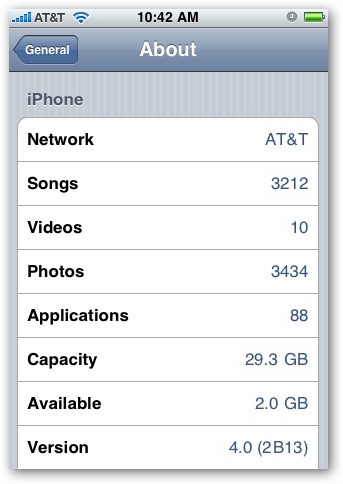Apple iPhone Firmware Update 4.0