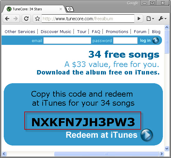 iTunes Gift Card Codes