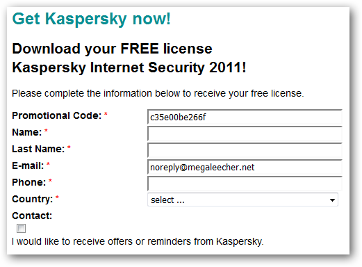 Kaspersky Internet Security 2011 Keygen Page