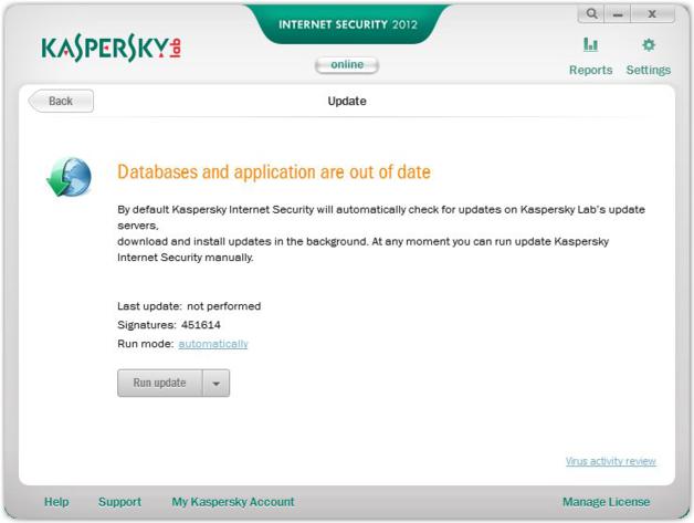 Kaspersky Internet Security 2012 Update