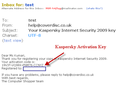 KIS 2009 Activation Key