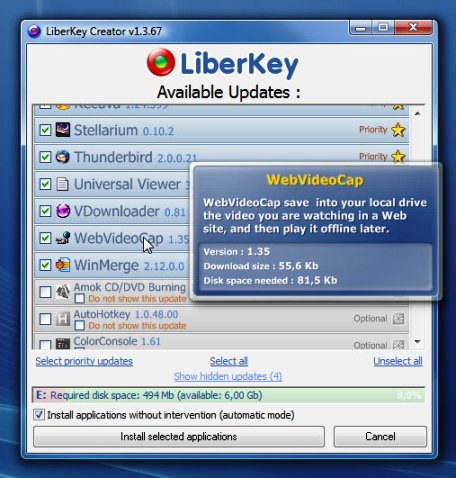 LiberKey Application Update
