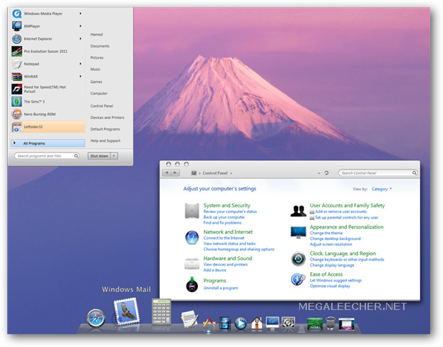 Mac OS X Transformation Pack For Windows