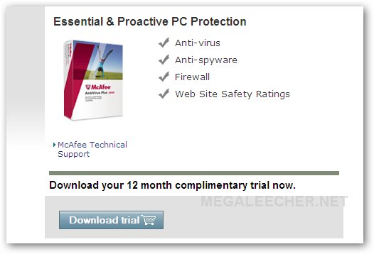 McAfee VirusScan Plus 2010 Free License Key Offer
