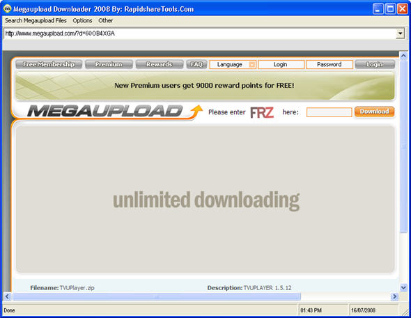 Megaupload Download