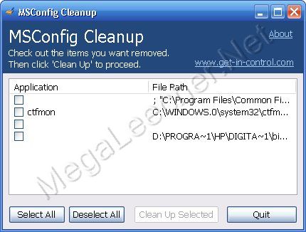 MSConfig Cleaner