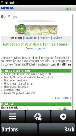 Nokia Ovi Maps Installation