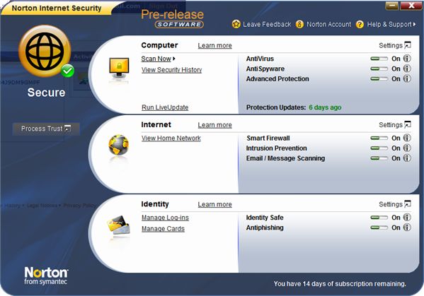 Help Norton Internet Security