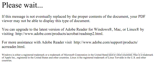 Adobe PDF Document Error