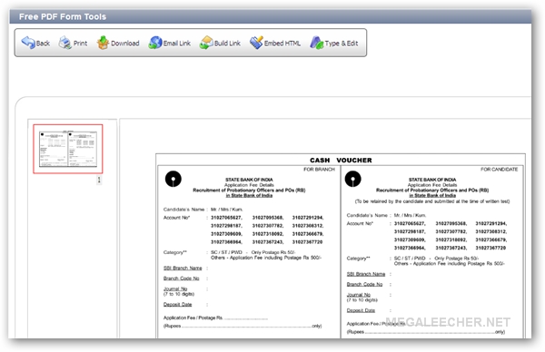 Online PDF Forms