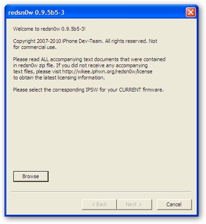 redsn0w Jail-breaking Utility For iPhone iOS4