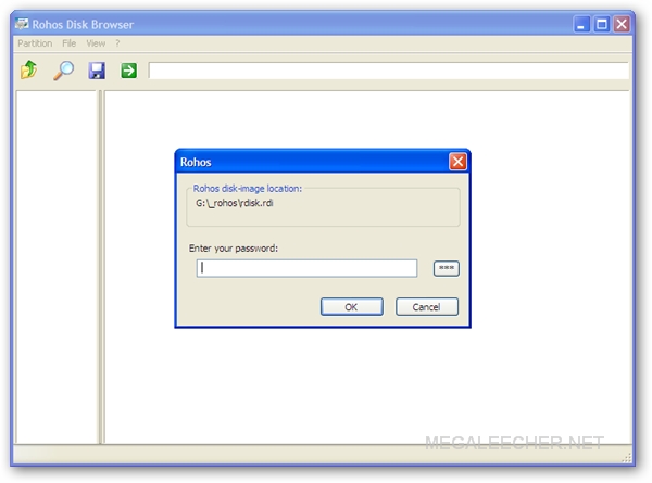 Rohos Mini Drive On-the-fly decrypted data