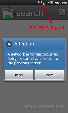 Wi-Fi Error On Samsung Galaxy i9000