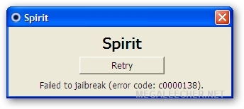 Spirit Jailbreak Error