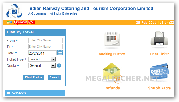 IRCTC Train Booking System