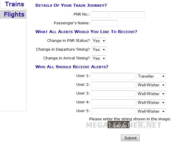 PNR Tracking