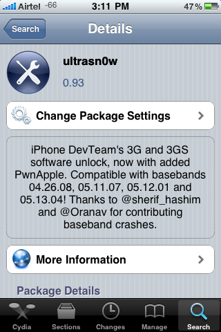 ultrasn0w Carrier Unlock For Apple iOS4