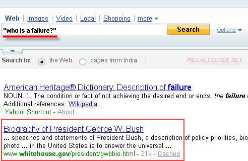 Bush Is A Failure