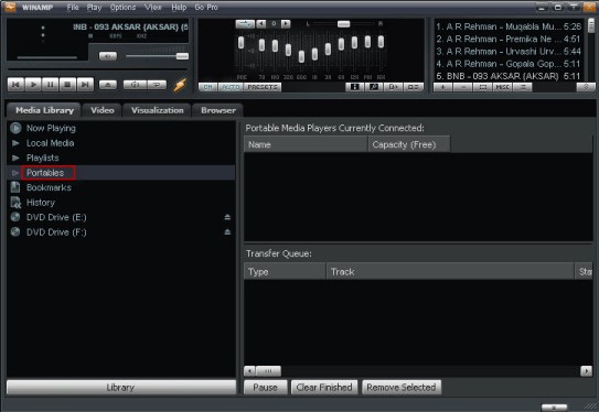 Winamp Portable Devices