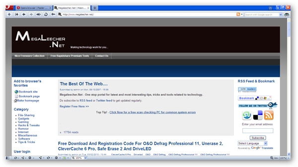 Opera 10.5 - Worlds Fastest Browsing Engine