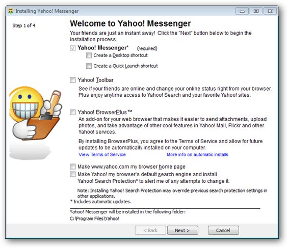 Yahoo Instant Messenger 11 Installer
