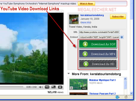 Youtube Video Download Addon In Action