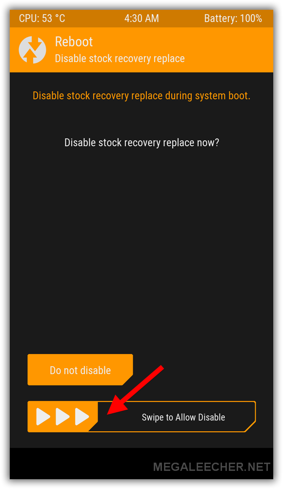 Disable Stock Recovery